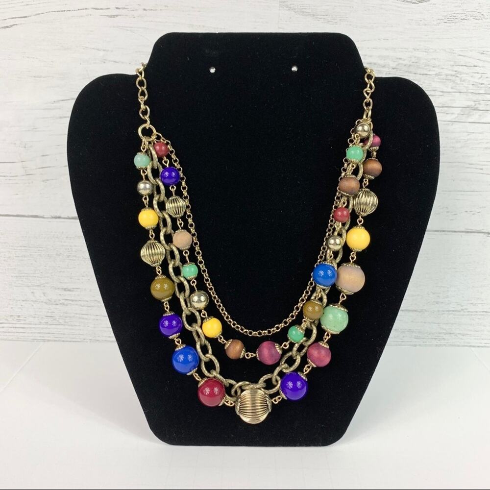 Colorful Multi-strand Necklace